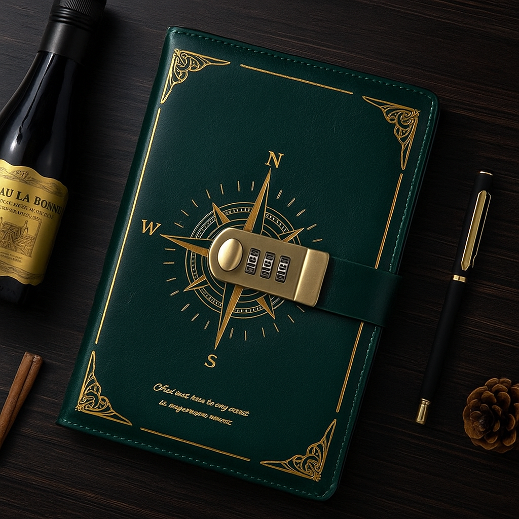 Luxurious Password-Protected Notebook