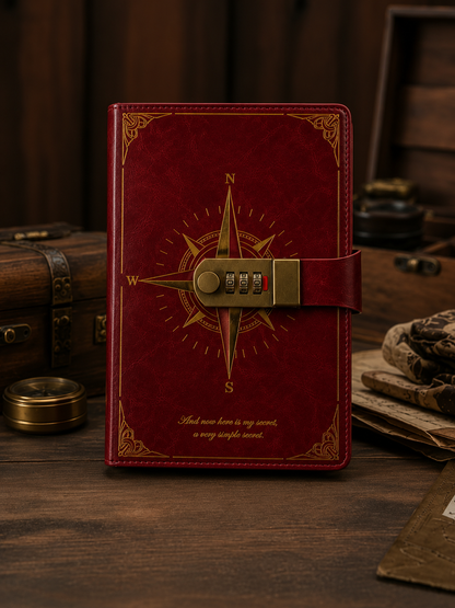 Vintage Lockable Notebook
