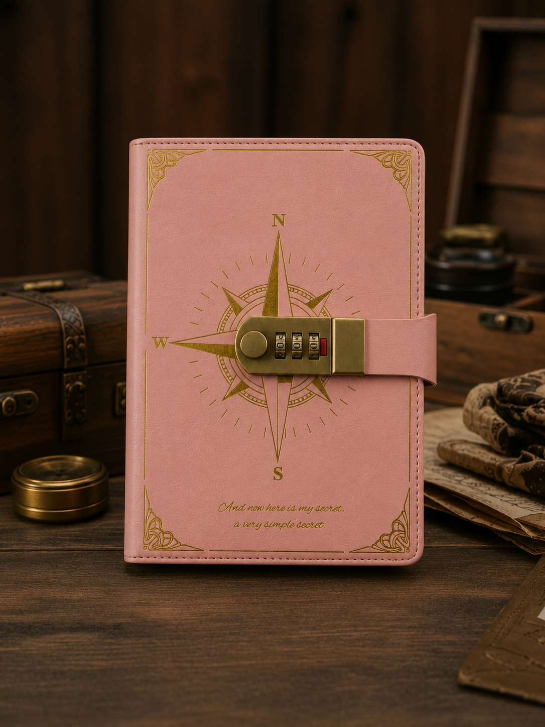 Vintage Lockable Notebook