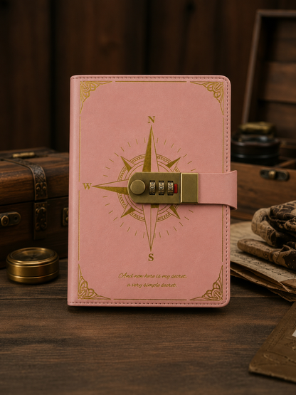 Vintage Lockable Notebook