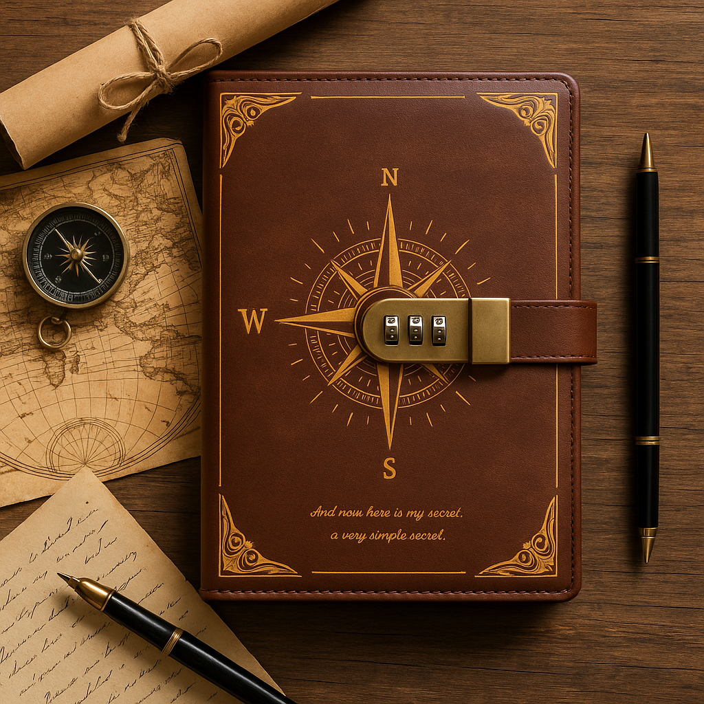 Luxurious Password-Protected Notebook