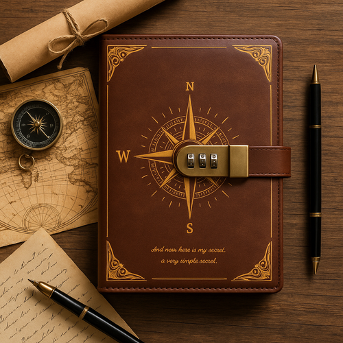 Luxurious Password-Protected Notebook