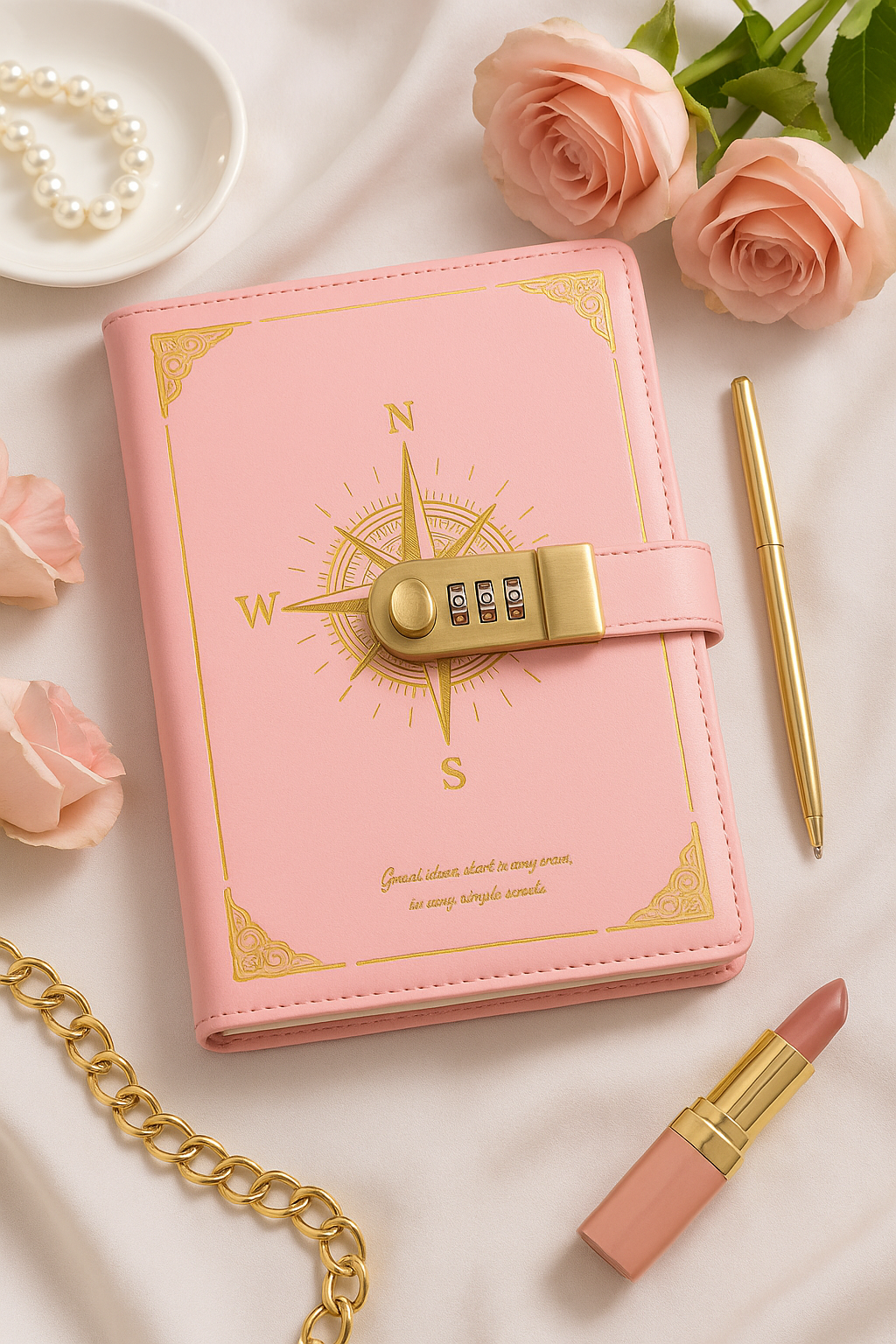 Luxurious Password-Protected Notebook