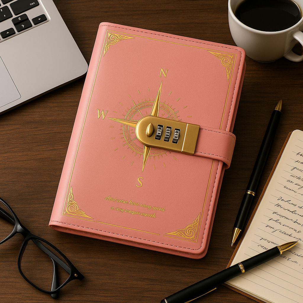 Luxurious Password-Protected Notebook