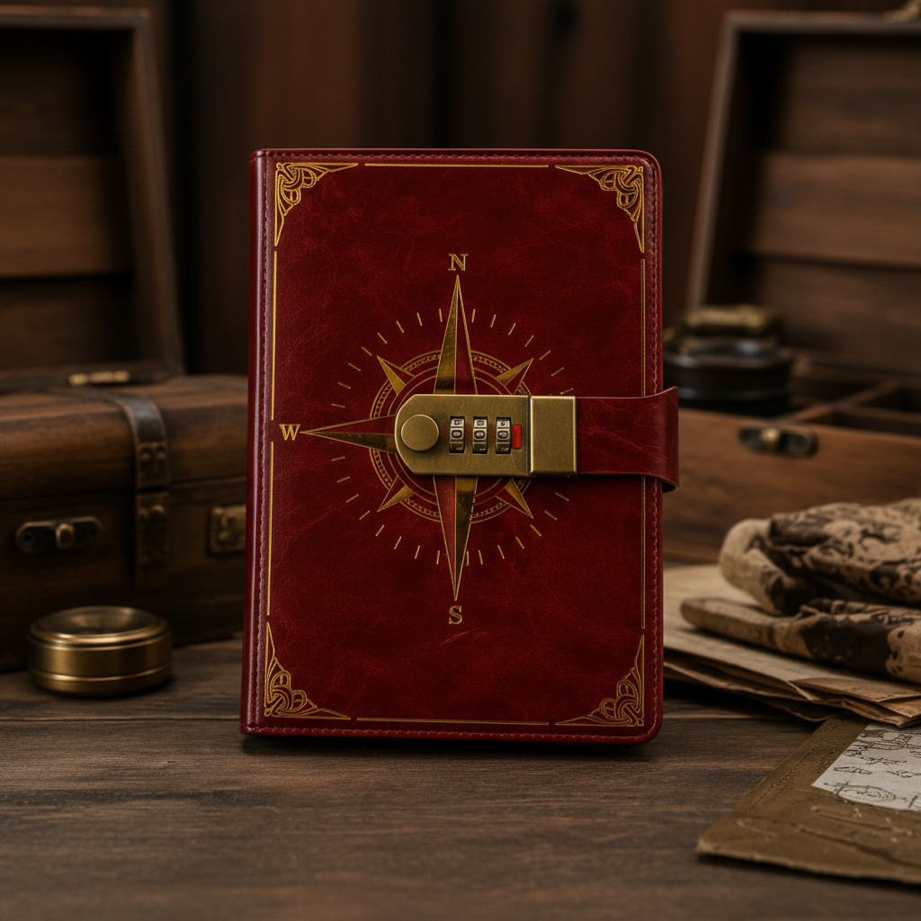 Vintage Lockable Notebook