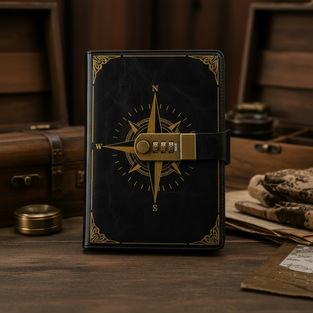 Vintage Lockable Notebook