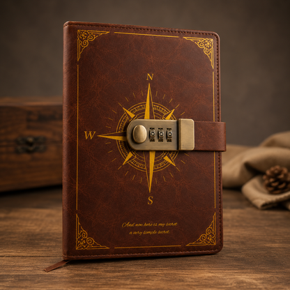 Vintage Lockable Notebook