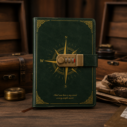 Vintage Lockable Notebook