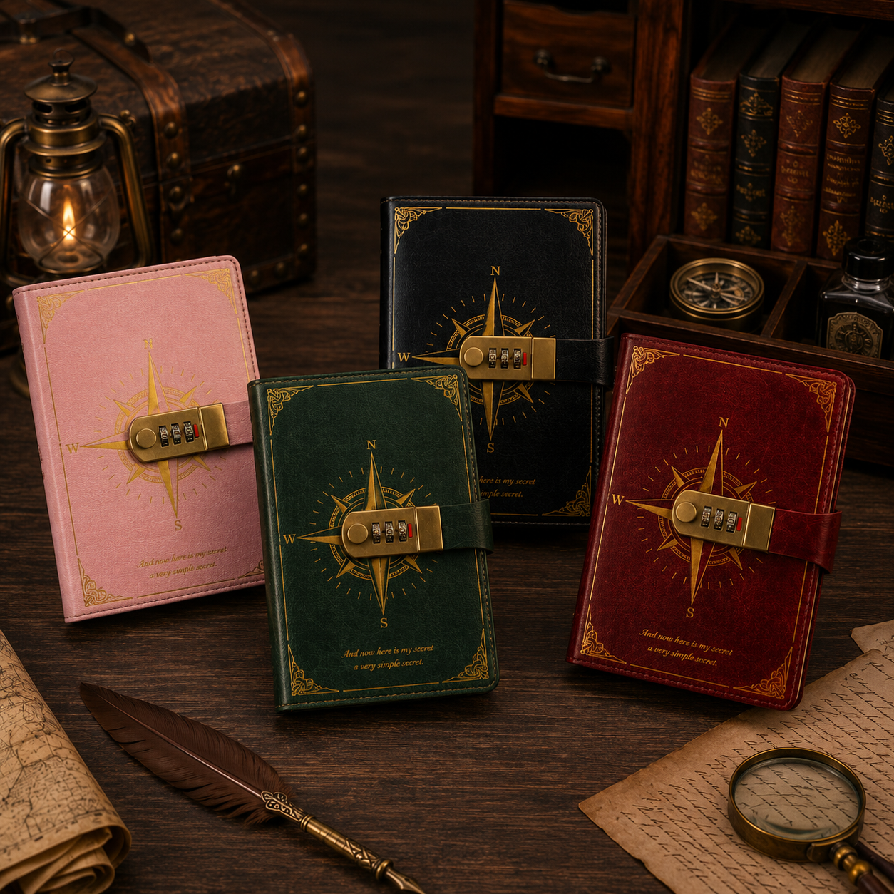 Vintage Lockable Notebook