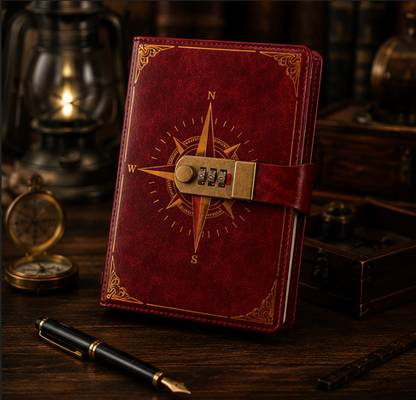 Vintage Lockable Notebook