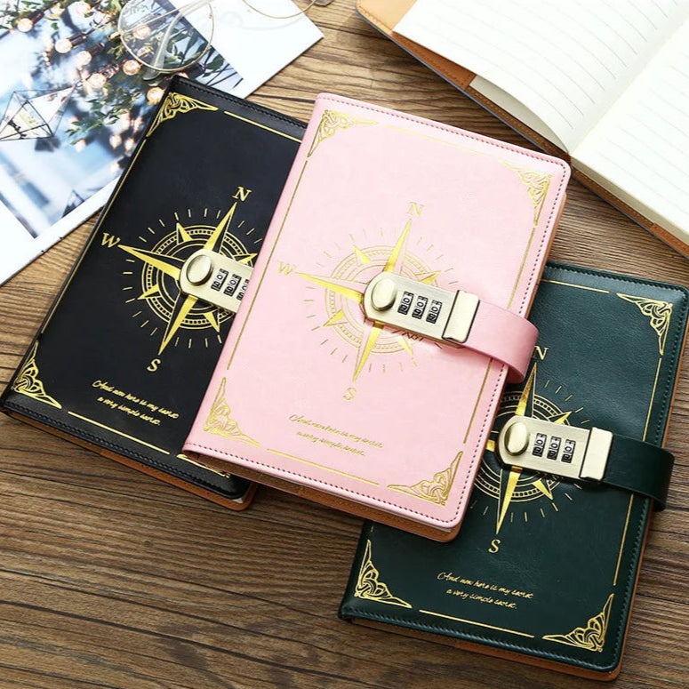 Luxurious Password-Protected Notebook
