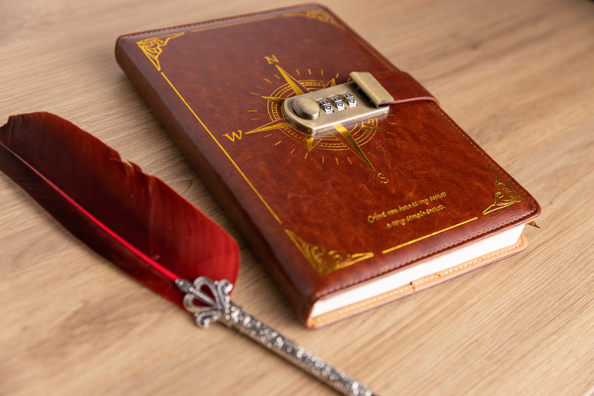 Vintage Lockable Notebook